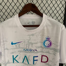 camisa-camiseta-al-nassr-kafd-nike-versao-versao-torcedor-masculina-23-24-away-fora-iii-third-terceira-3-cr7-cristiano-ronaldo-branca-branco-refletiva-detalhes-refletivos_7