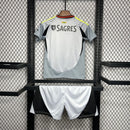 camisa-camiseta-benfica-adidas-emirates-fly-better-versao-versao-torcedor-conjunto-infantil-kids-24-25-third-away-fora-iii-terceira-3-cinza-verde-branca-branco-preta-pr