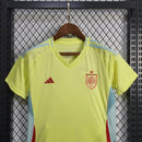 camisa-camiseta-espanha-espanhola-selecao-selecao-adidas-versao-versao-torcedor-conjunto-infantil-shorts-24-25-away-fora-ii-secundaria-2-verde-amarela-amarelo-vermelho-vermelha_2