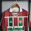 Camisa Fluminense Retrô Home 02/03 Torcedor Masculina - Verde e Vinho