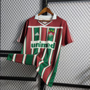Camisa Fluminense Retrô Home 02/03 Torcedor Masculina - Verde e Vinho