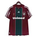 Camisa Fluminense Retrô Third 09/10 Torcedor Masculina - Vinho e Verde
