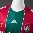Camisa Fluminense Retrô Third 09/10 Torcedor Masculina - Vinho e Verde