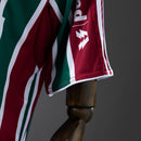 Camisa Fluminense Retrô Home 2010 Torcedor Masculina - Verde e Vinho