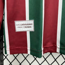 Camisa Manga Longa Fluminense Home 25/26 Torcedor Masculina - Verde e Vinho