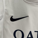 camisa-camiseta-paris-saint-germain-psg-nike-qatar-airways-versao-versao-torcedor-conjunto-infantil-kids-24-25-away-fora-ii-secundaria-2-vermelha-vermelho-azul-branca-branc