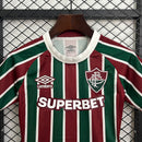 Conjunto Infantil Fluminense Home 25/26 Torcedor - Verde e Vinho